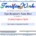 Employee Recognition Certificates Templates Free