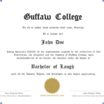 Fake Diploma Certificate Template