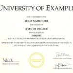 Fake Diploma Certificate Template