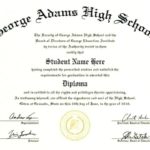 Fake Diploma Certificate Template