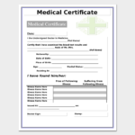 Fake Medical Certificate Template Download