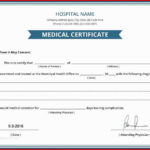 Fake Medical Certificate Template Download