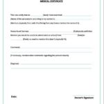 Fake Medical Certificate Template Download