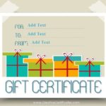 Fillable Gift Certificate Template Free