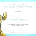 First Place Award Certificate Template