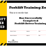 Forklift Certification Template