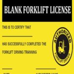 Forklift Certification Template