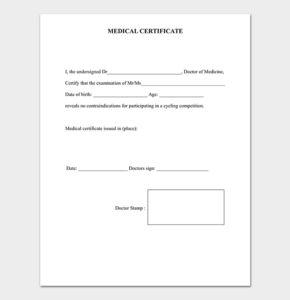 Image 3 for Free Fake Medical Certificate Template
