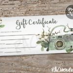 Free Photography Gift Certificate Template