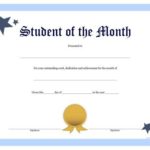 Free Printable Student Of The Month Certificate Templates