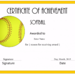 Free Softball Certificate Templates