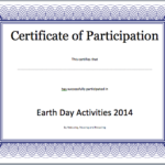 Free Templates For Certificates Of Participation