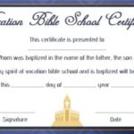 Free Vbs Certificate Templates