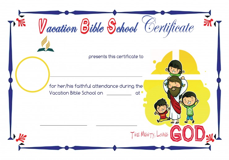 Free Vbs Certificate Templates