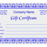 Gift Certificate Template Indesign
