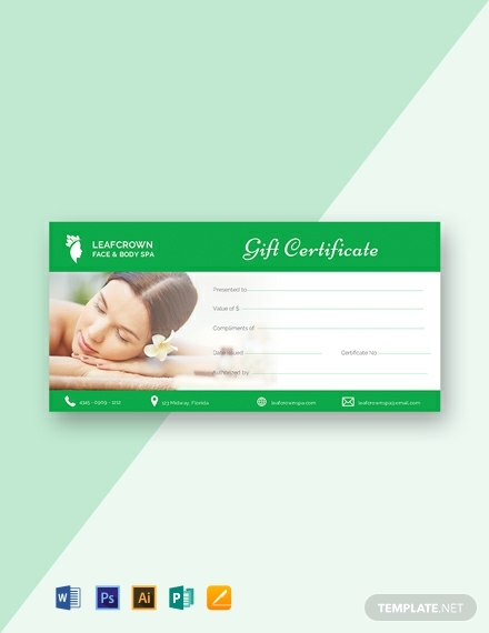 Gift Certificate Template Indesign