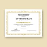 Gift Certificate Template Indesign