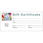 Gift Certificate Template Publisher