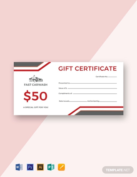Gift Certificate Template Publisher
