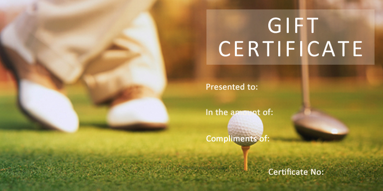 Golf Certificate Template Free