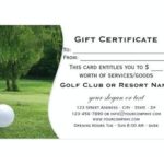 Golf Certificate Template Free