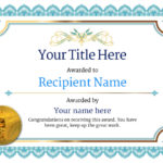 Golf Certificate Template Free