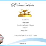 Golf Certificate Templates For Word