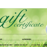 Golf Gift Certificate Template