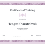 Graduation Certificate Template Word