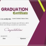 Graduation Certificate Template Word