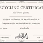 Hard Drive Destruction Certificate Template