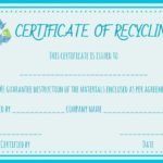 Hard Drive Destruction Certificate Template