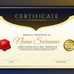 High Resolution Certificate Template