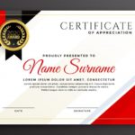 High Resolution Certificate Template