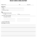 High School Book Report Template