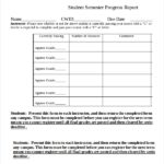 High School Report Card Template