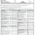 High School Report Card Template