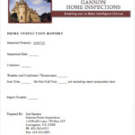 Home Inspection Report Template