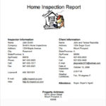 Home Inspection Report Template