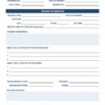 Incident Report Form Template Word