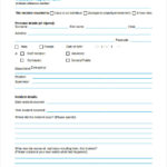 Incident Report Form Template Word