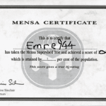 Iq Certificate Template