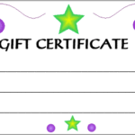 Kids Gift Certificate Template