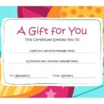 Kids Gift Certificate Template