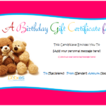 Kids Gift Certificate Template