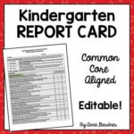 Kindergarten Report Card Template