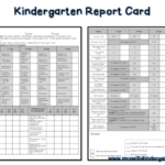 Kindergarten Report Card Template