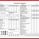 Kindergarten Report Card Template