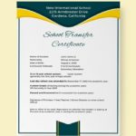 Leaving Certificate Template