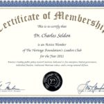 Life Membership Certificate Templates